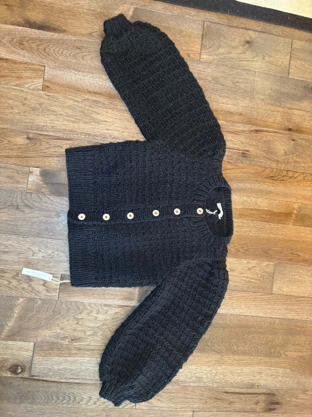 Christy Dawn The Nola cardigan in black. Size S